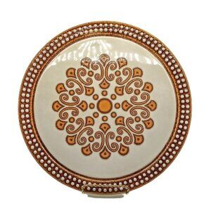 Vintage 1970s Herbolzheim German Ceramic Round Tray